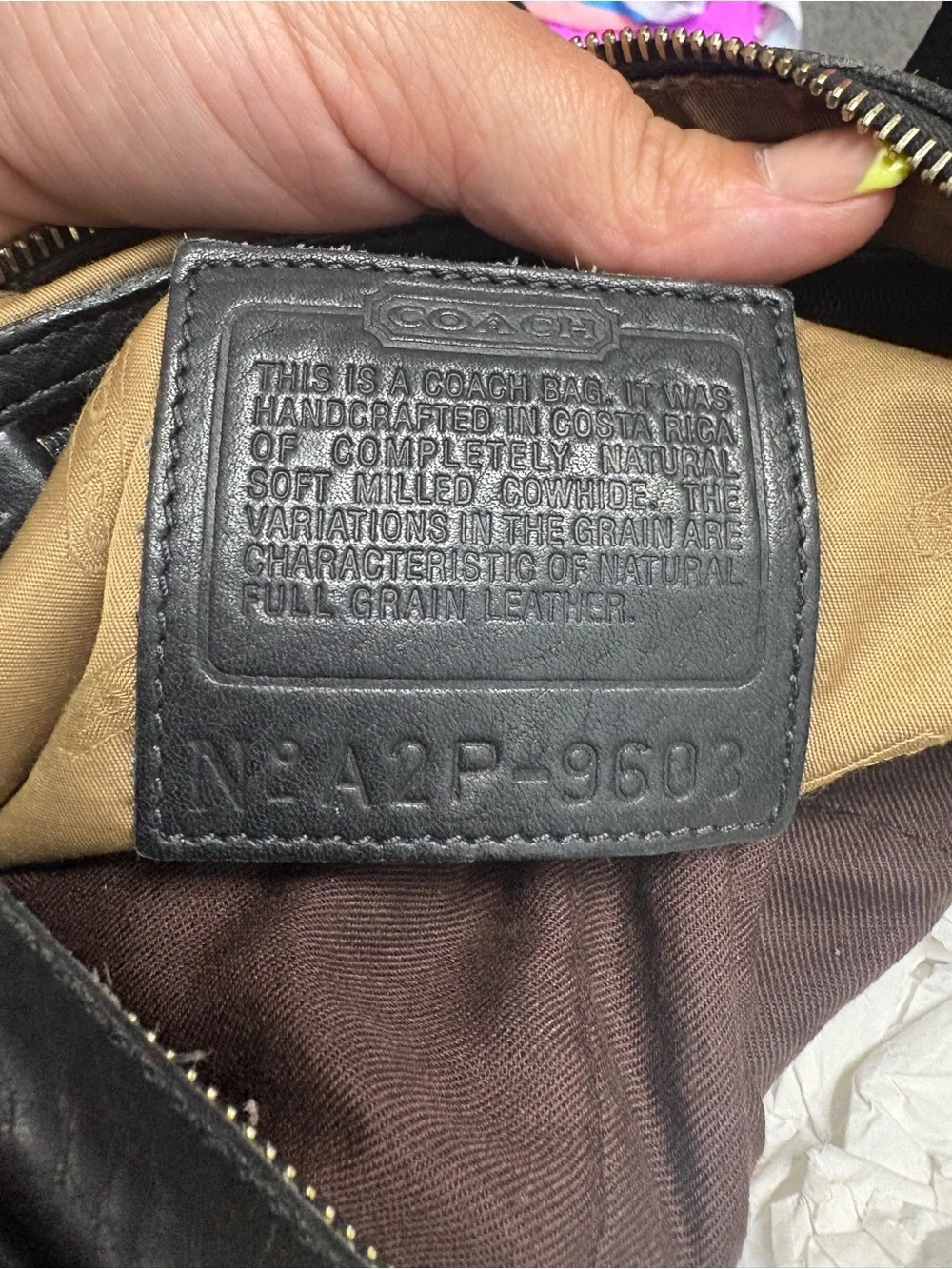 vintage Coach Ergo Hobo Bag (Style 9603)